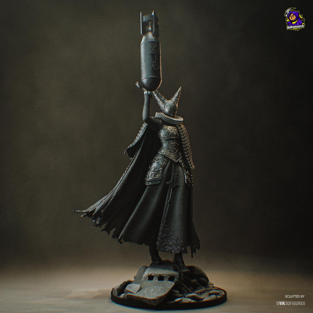 Artillery Witch Figure Resin Statue, Hand Painted Collectible, 36 cm (14.17 in)