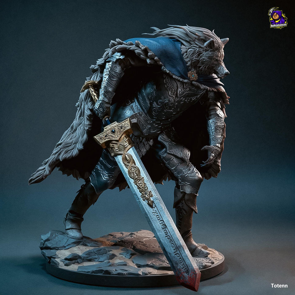 Blaidd the Half-Wolf, Blaidd Resin Figure, Hand Painted, 25 cm (9.84 in)