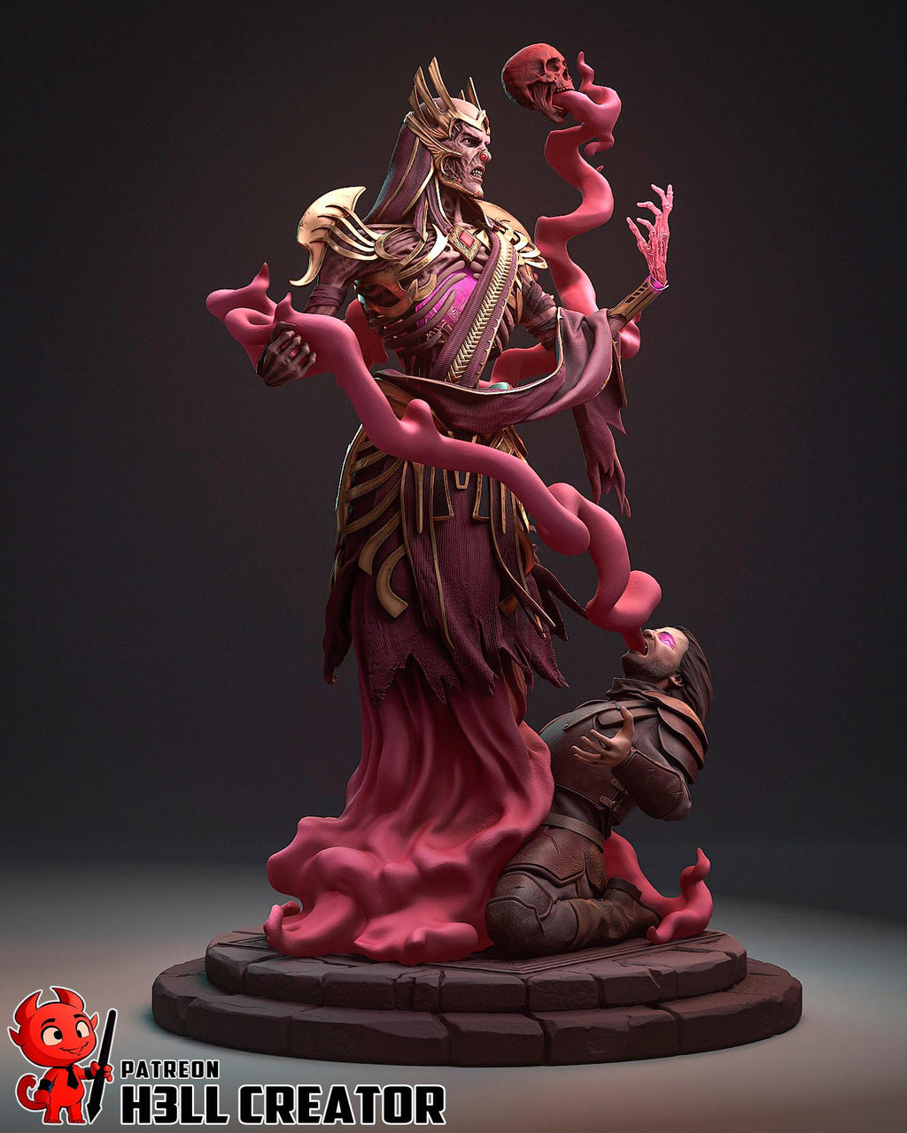Vecna resin statue, Hand Painted Collectible Figure, 199 mm (7.8 in)