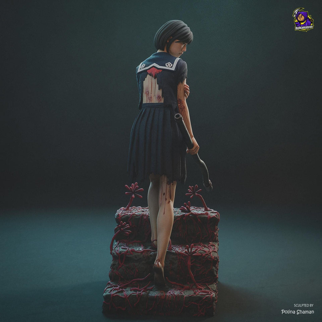 Hinako resin figure, Hand Painted Collectible Statue, Display Art