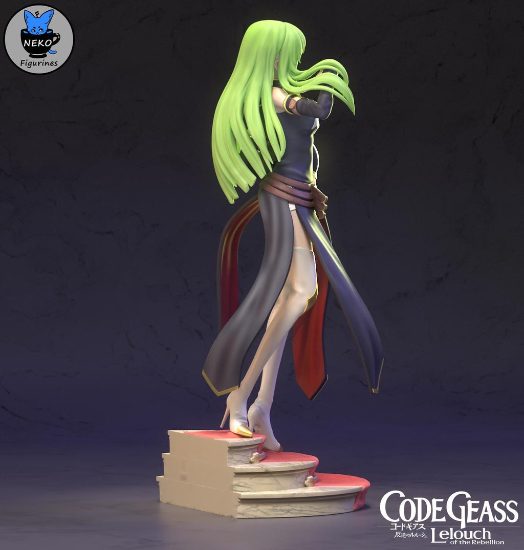 C.C. resin statue, Hand Painted Collectible Figure, 20.1 cm (7.9 in)