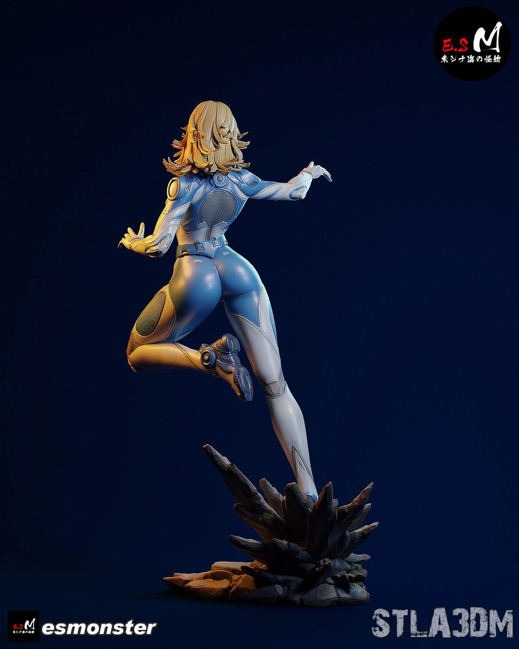 Invisible Woman Statue, Hand Painted Figure, 30 cm (11.8 in)