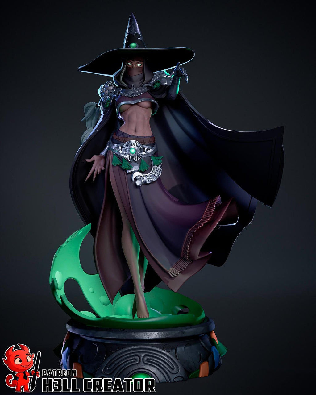 Hecate resin statue, Hand Painted Collectible Figure, 210 mm (8.3 in)