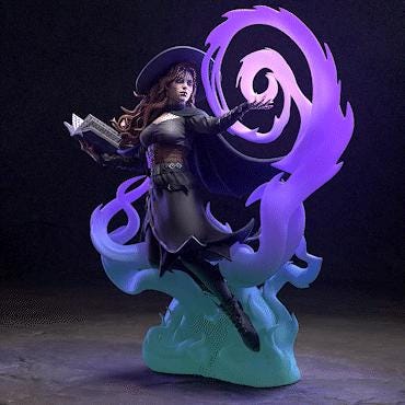 Tasha resin statue, Hand Painted Collectible Figure, 204 mm (8.0 in)