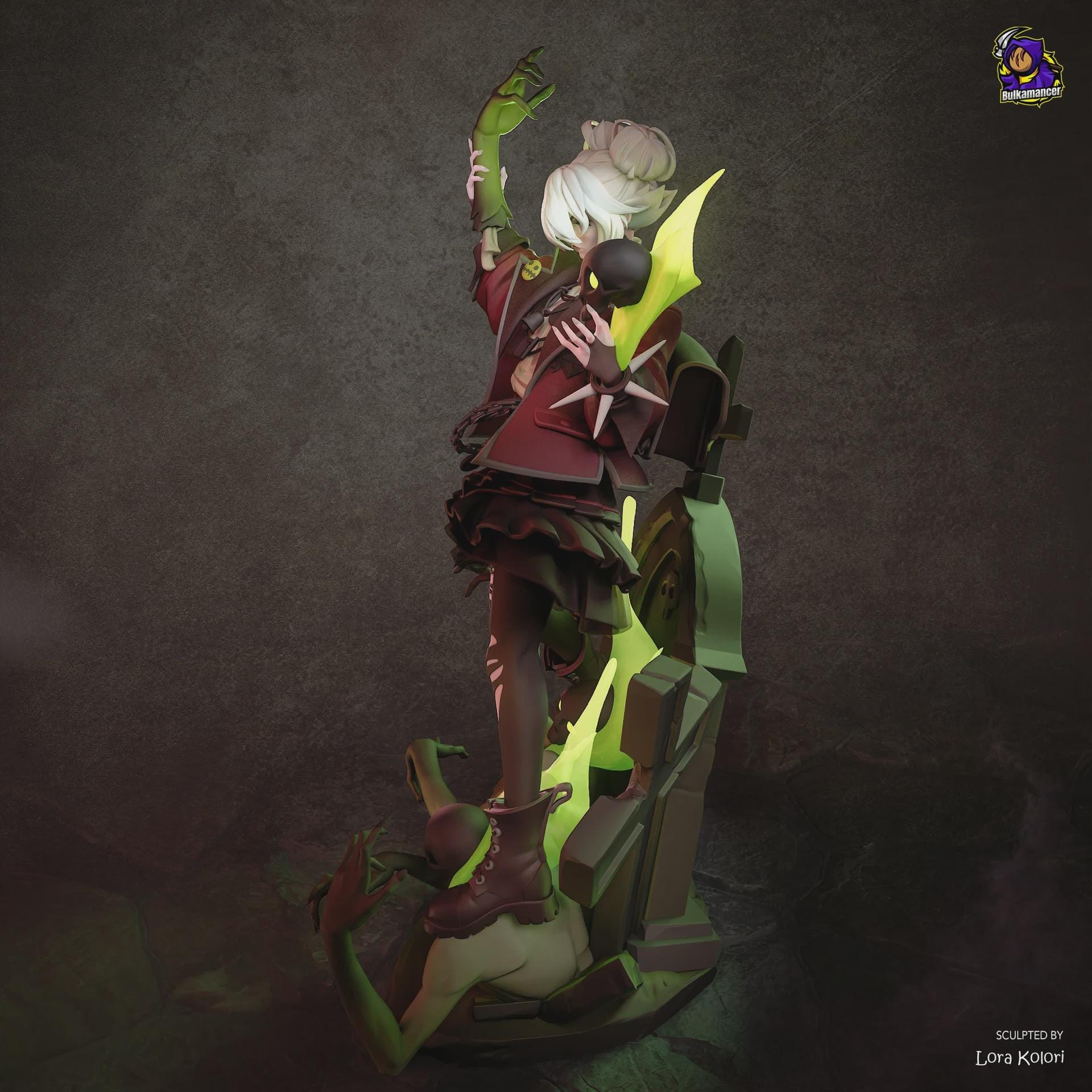 Graves Resin Figure, Hand Painted Collectible Statue, Fan Art Piece