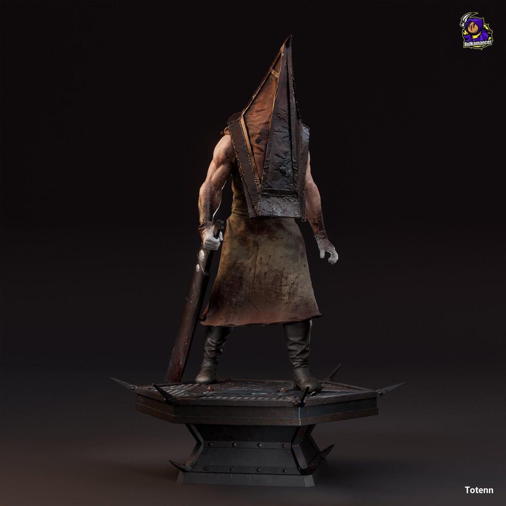 Pyramid Head Statue, Silent Hill Resin Figure, Hand Painted, 32.6 cm (326 mm)