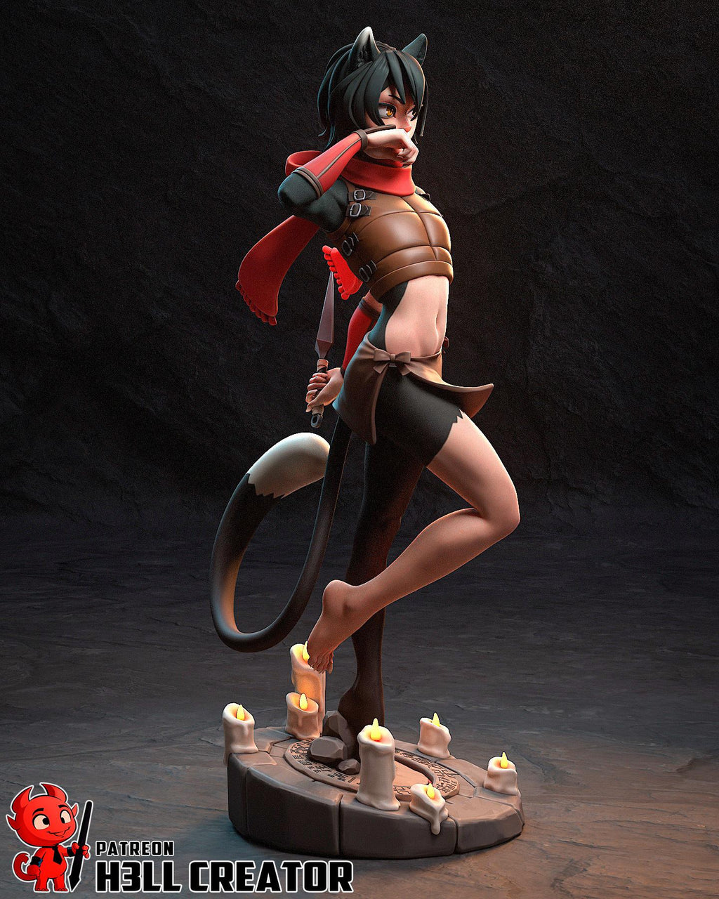 Izutsumi Resin Statue, Hand Painted Collectible Figure, 170 mm (6.7 in)