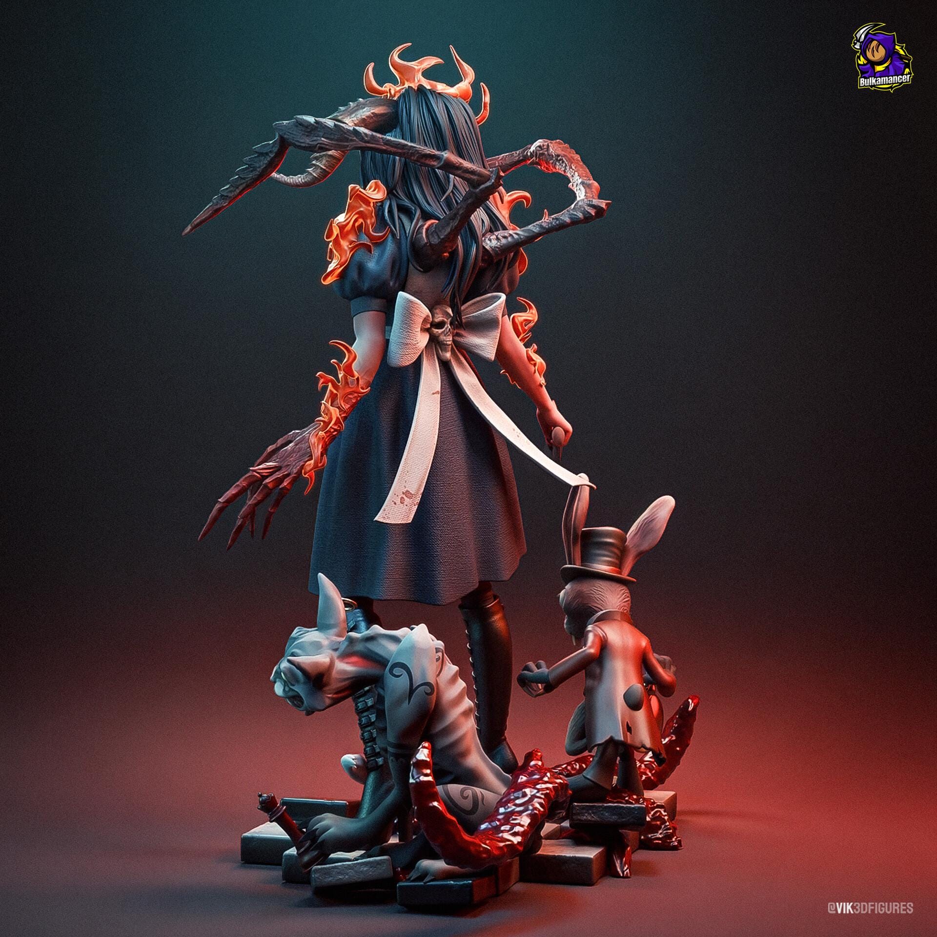 Alice Madness Returns Figure, Resin Statue, Hand Painted, 20 cm (7.87 in)