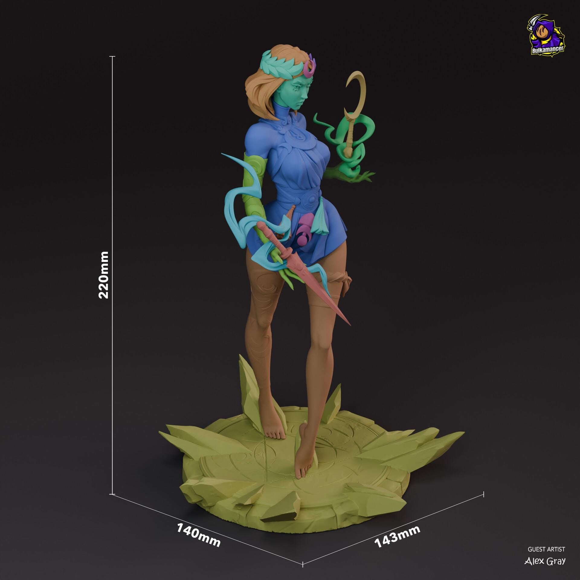 Melinoe resin figure, Hand Painted Resin Statue, 22 cm (8.66 in)