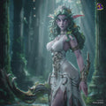 Tyrande Whisperwind Figure, Resin Statue, Hand Painted Collectible