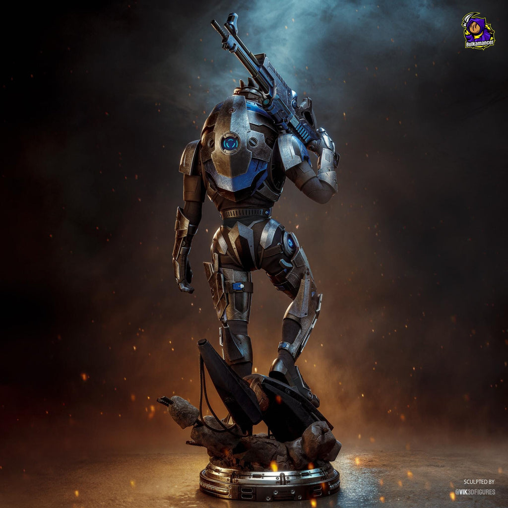 Garrus Vakarian Statue, Hand Painted Resin Figure, 331 mm / 13.0 in