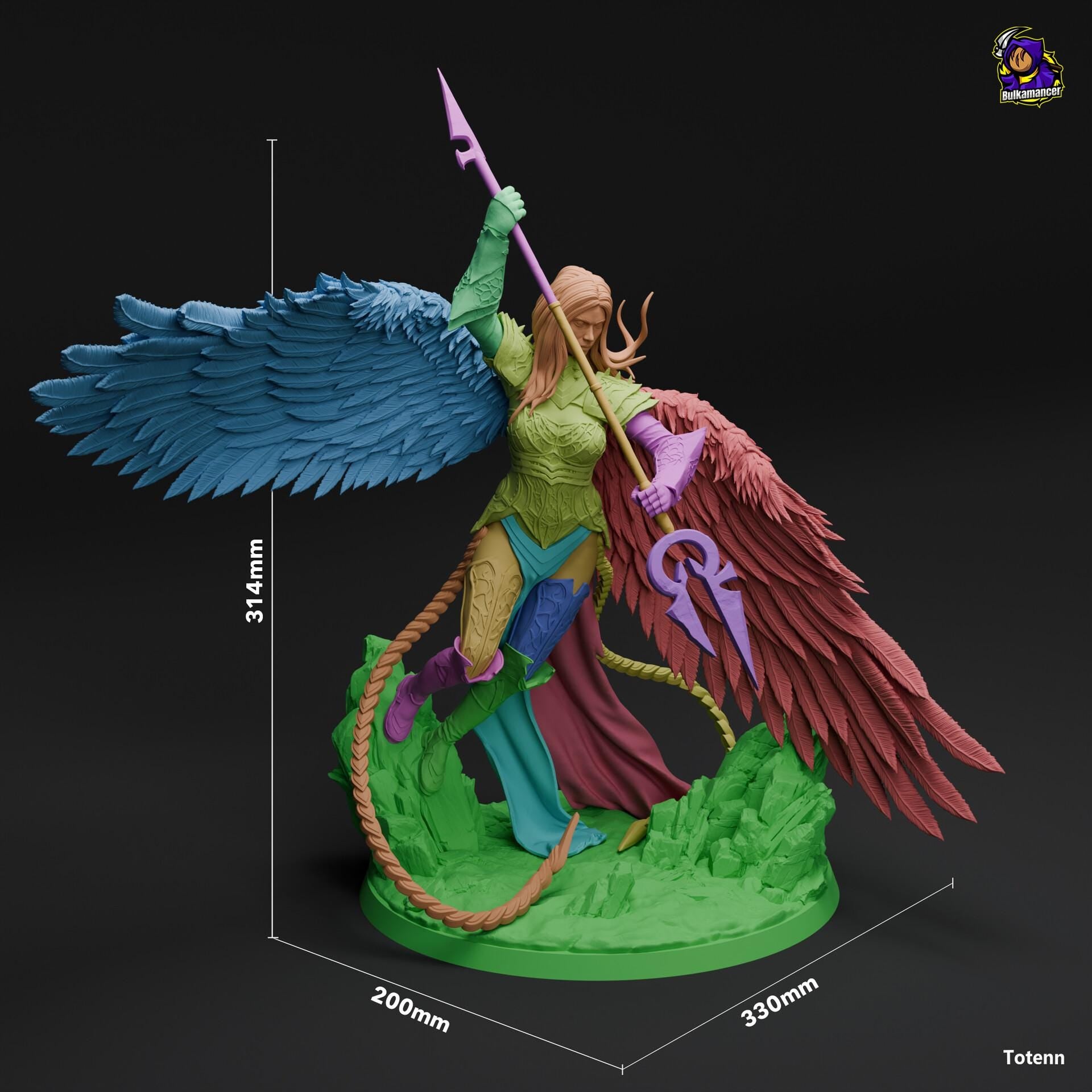 Avacyn resin figure, Hand Painted Collectible Statue, MTG Fan Art