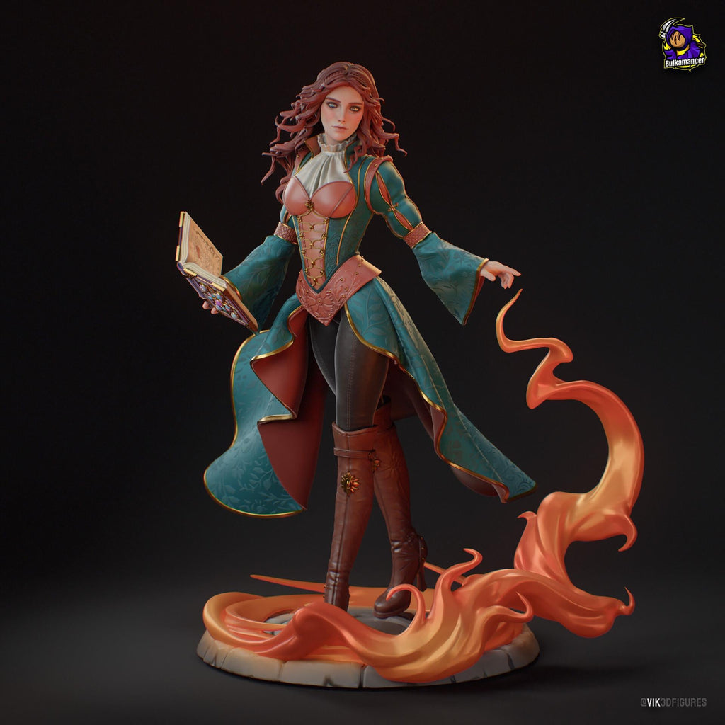 Triss Merigold Statue, Hand Painted Resin Figure, 24 cm (9.45 in)
