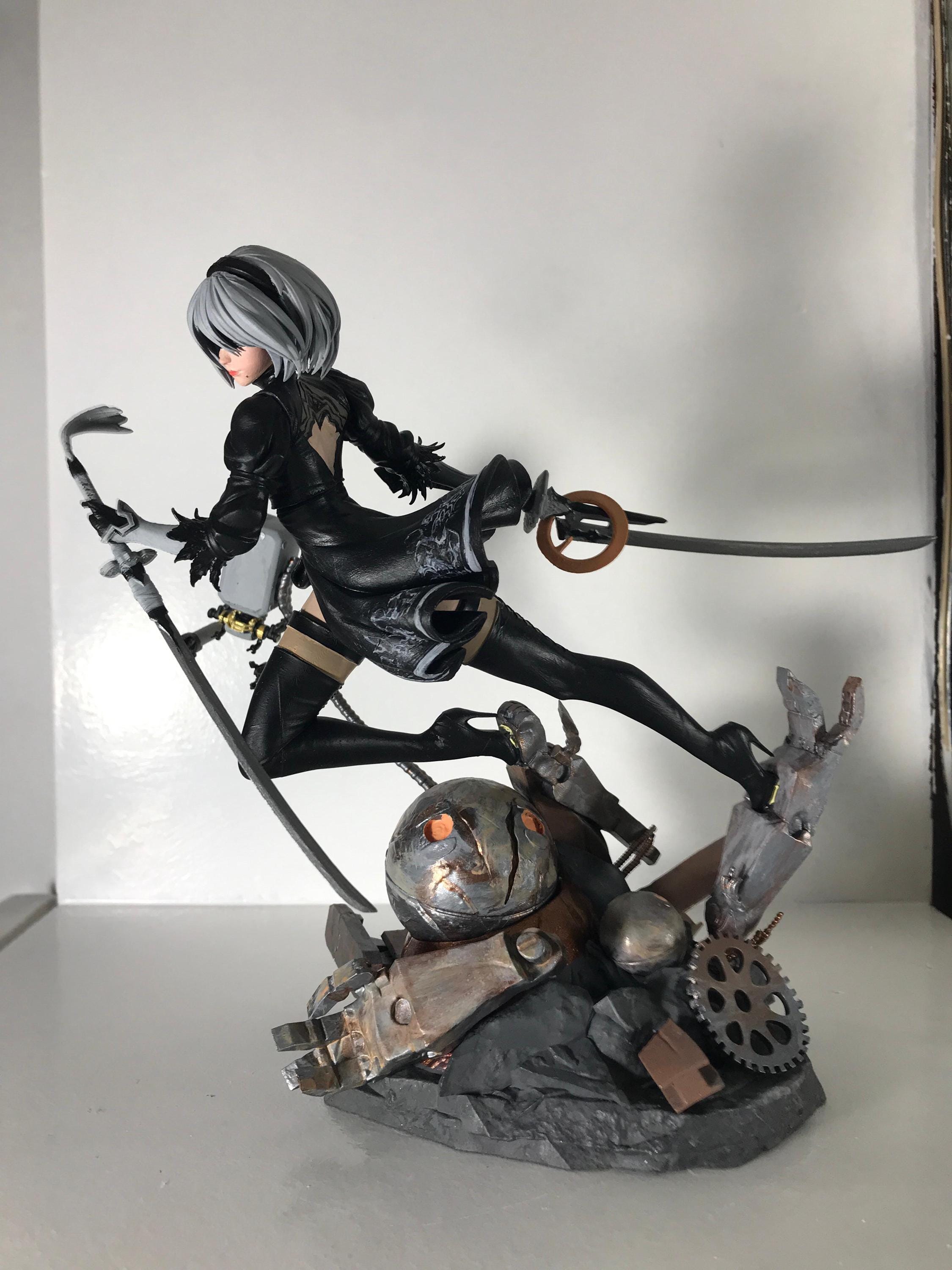 2B NieR Automata figure, Resin Statue, Hand Painted, 21.9 cm (8.6 in)