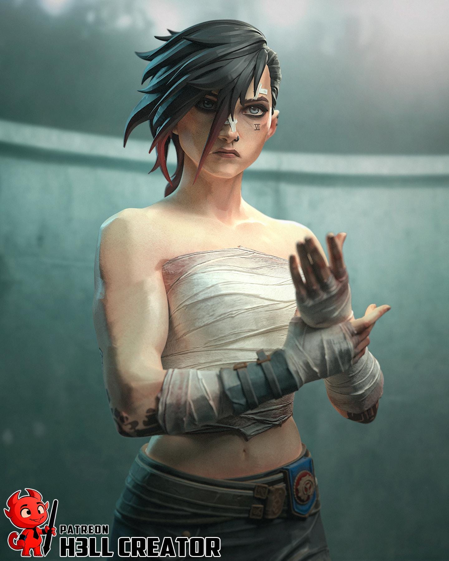 Vi Resin Statue, Hand Painted Collectible Figure, 200 mm (7.9 in)
