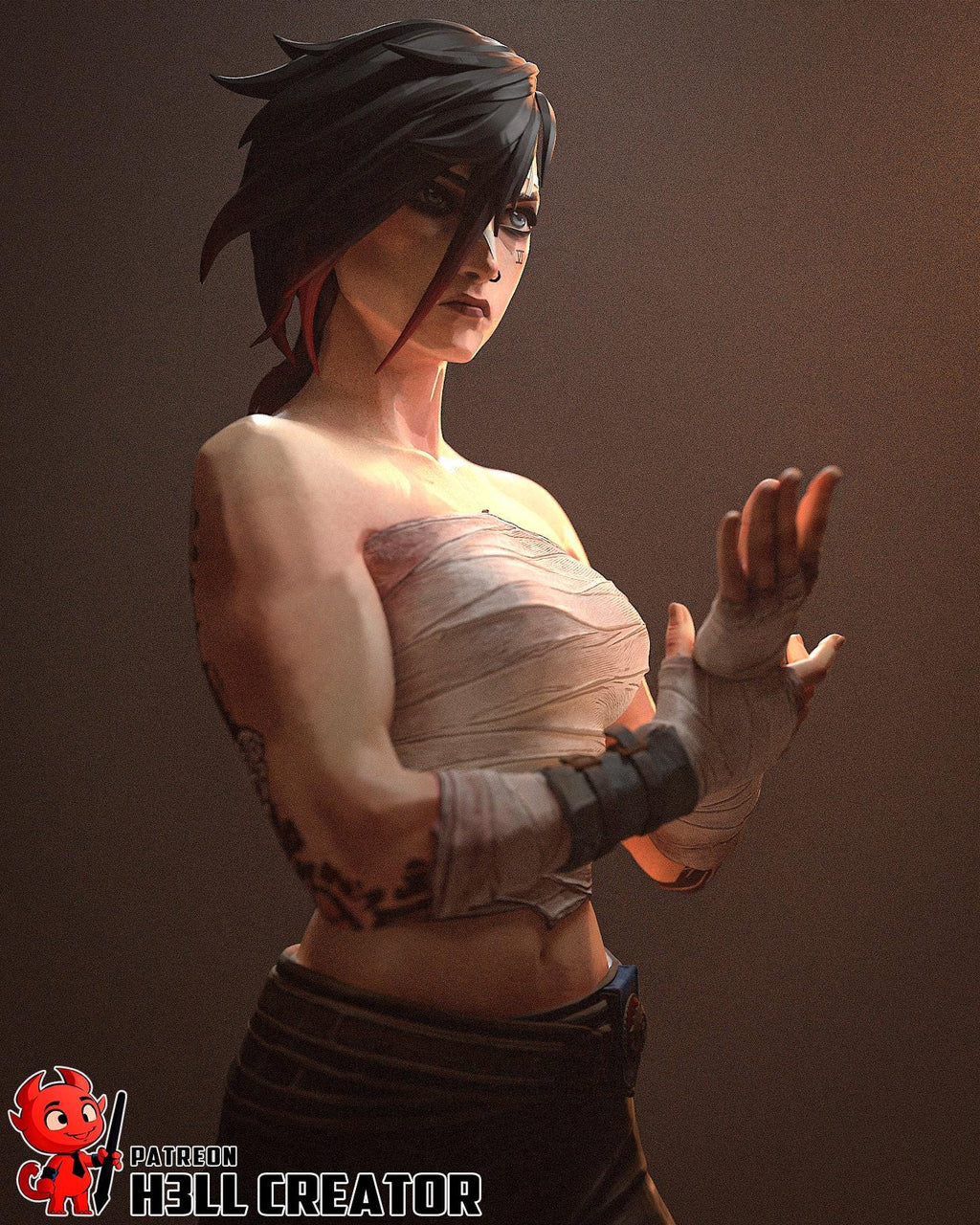 Vi Resin Statue, Hand Painted Collectible Figure, 200 mm (7.9 in)