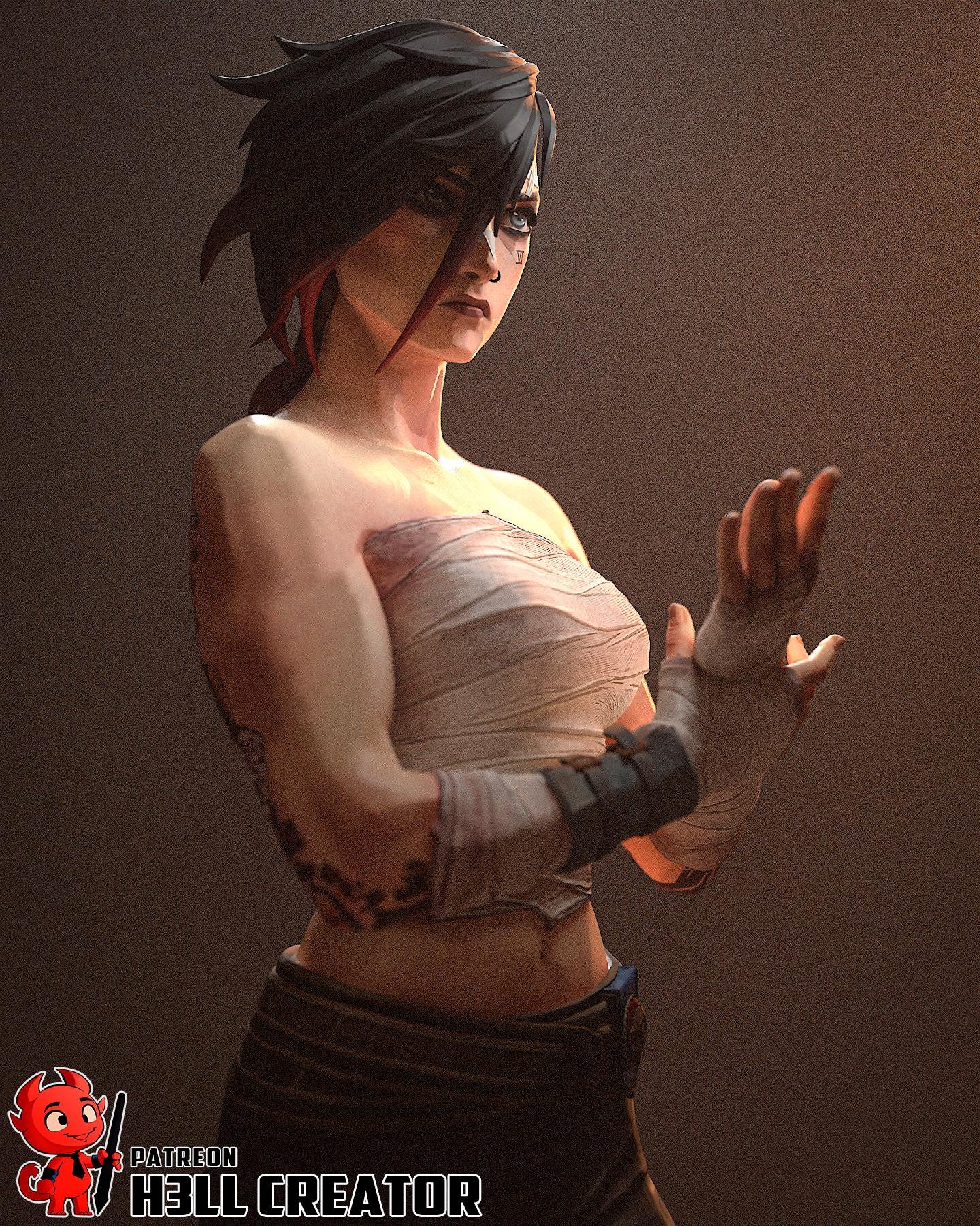 Vi Resin Statue, Hand Painted Collectible Figure, 200 mm (7.9 in)