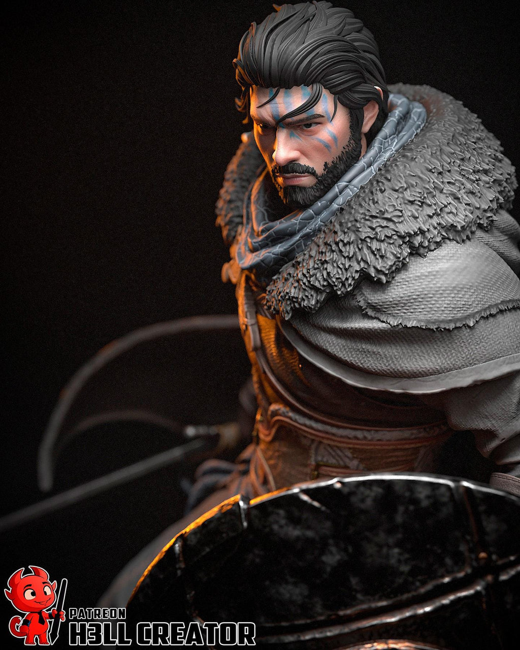 Kliff Resin Figure, Crimson Desert Resin Statue, Hand Painted, 20.2 cm