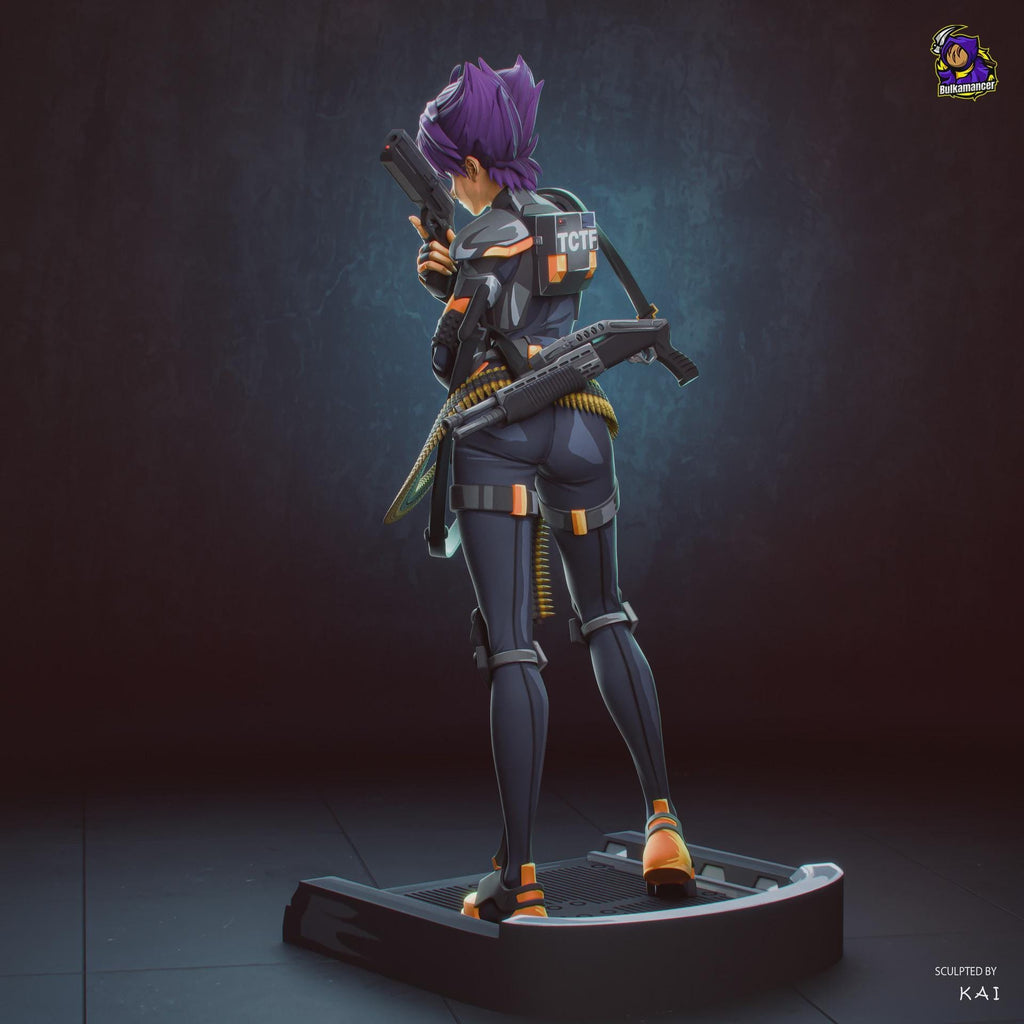 Konoko Oni resin figure, Hand Painted Resin Statue, 22.4 cm (8.8 in)
