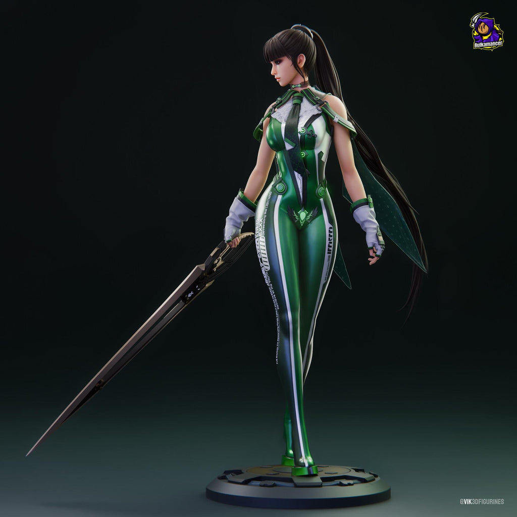 EVE resin figure, Hand Painted Collectible Resin Statue, 22.2 cm