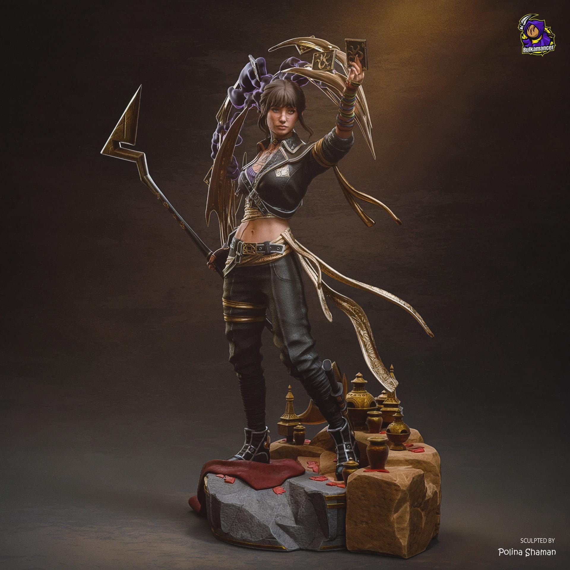 Sciel Resin Figure, Hand Painted Collectible Figure, 25.1 cm (9.88 in)