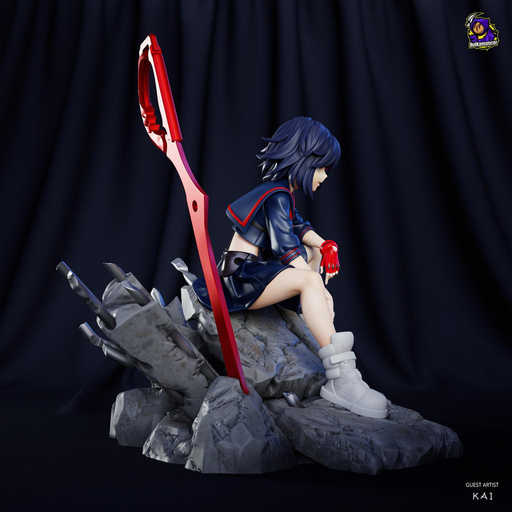 Ryuko Matoi resin figure, Hand Painted Collectible Statue, 18.5 cm