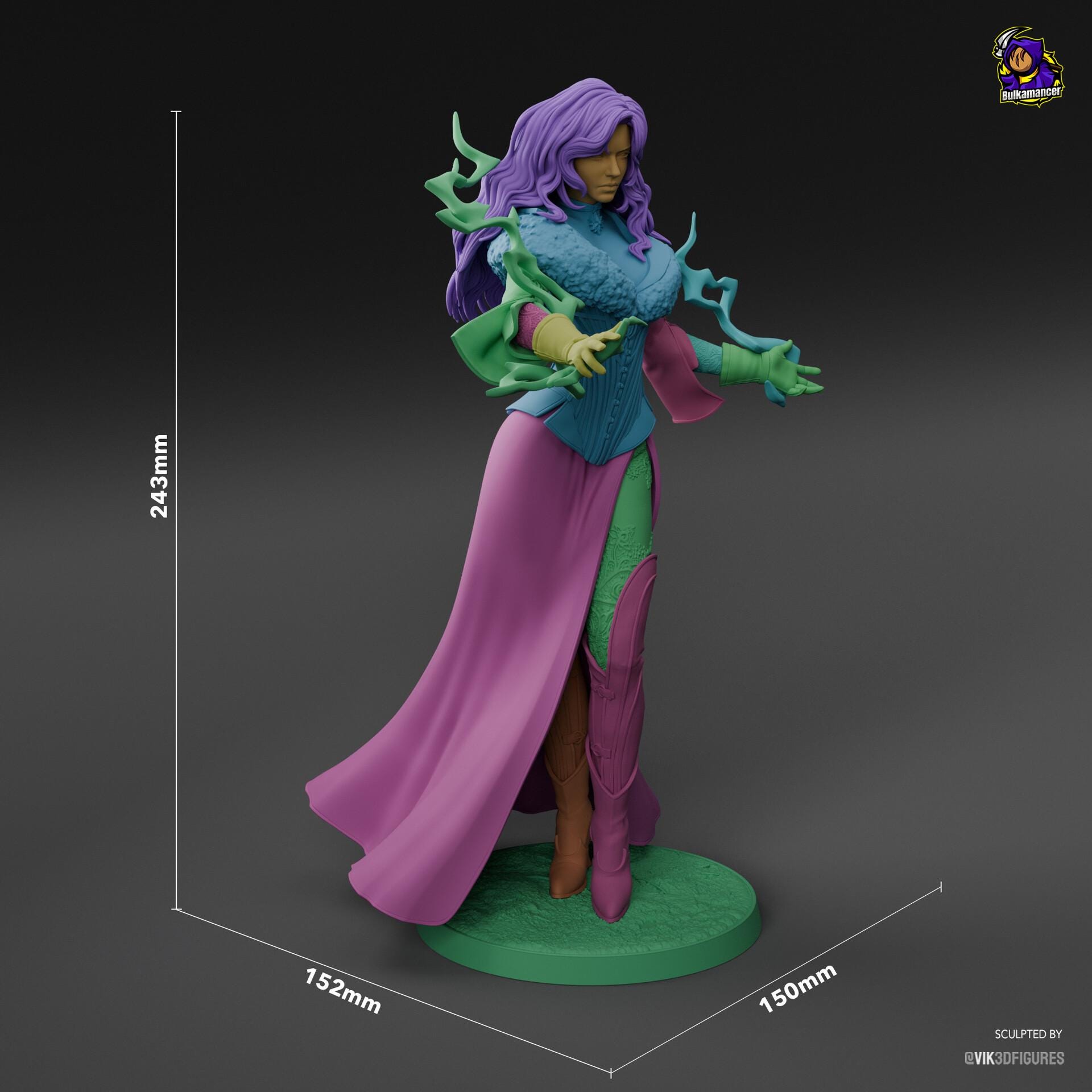 Yennefer Resin Figure, Yennefer Of Vengerberg Resin Statue, 24.3 cm