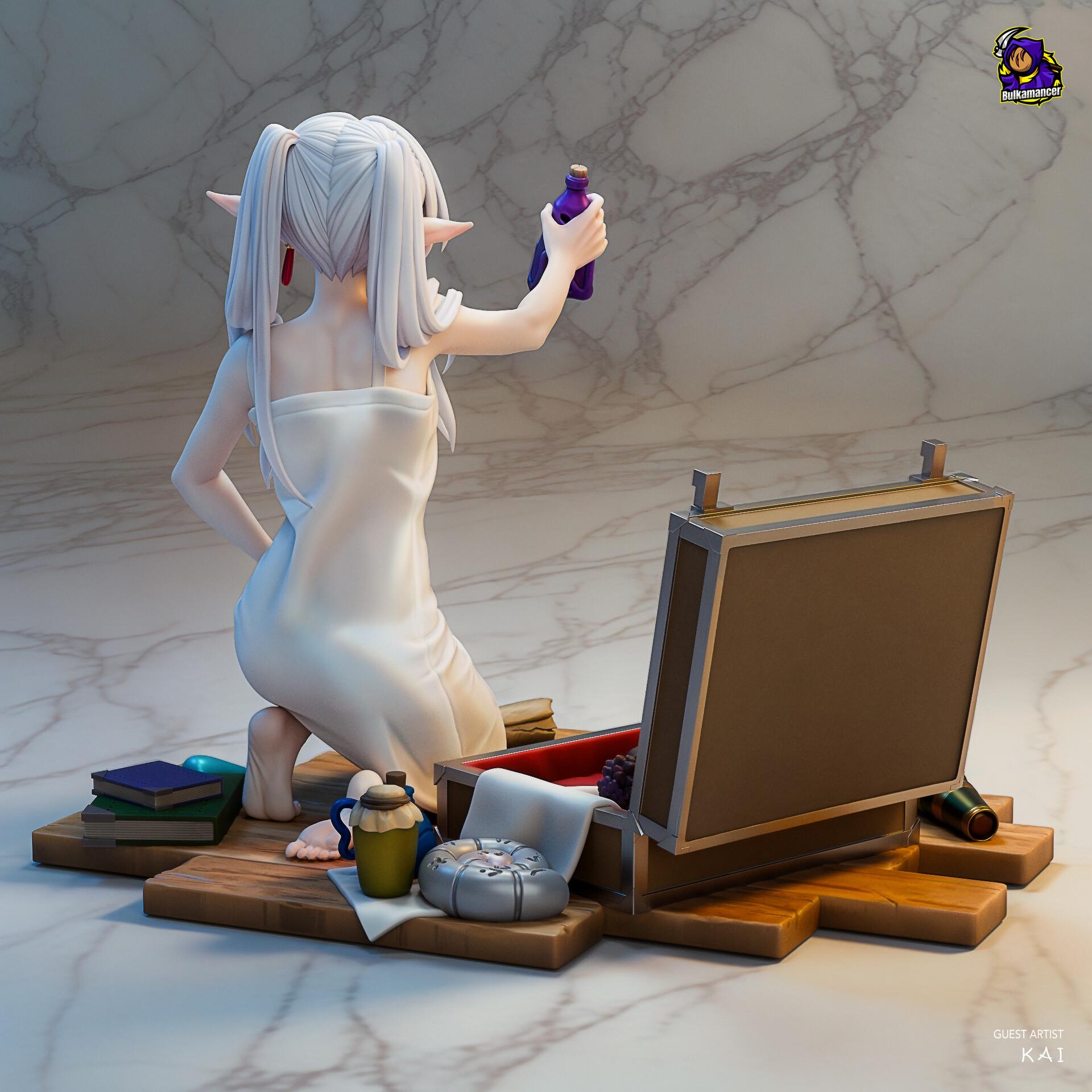 Frieren Resin Figure, Hand Painted Collectible Statue, 13.3 cm (5.24 in)