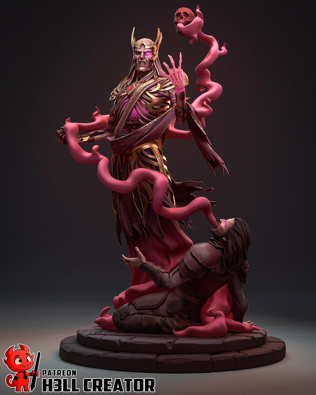 Vecna resin statue, Hand Painted Collectible Figure, 199 mm (7.8 in)