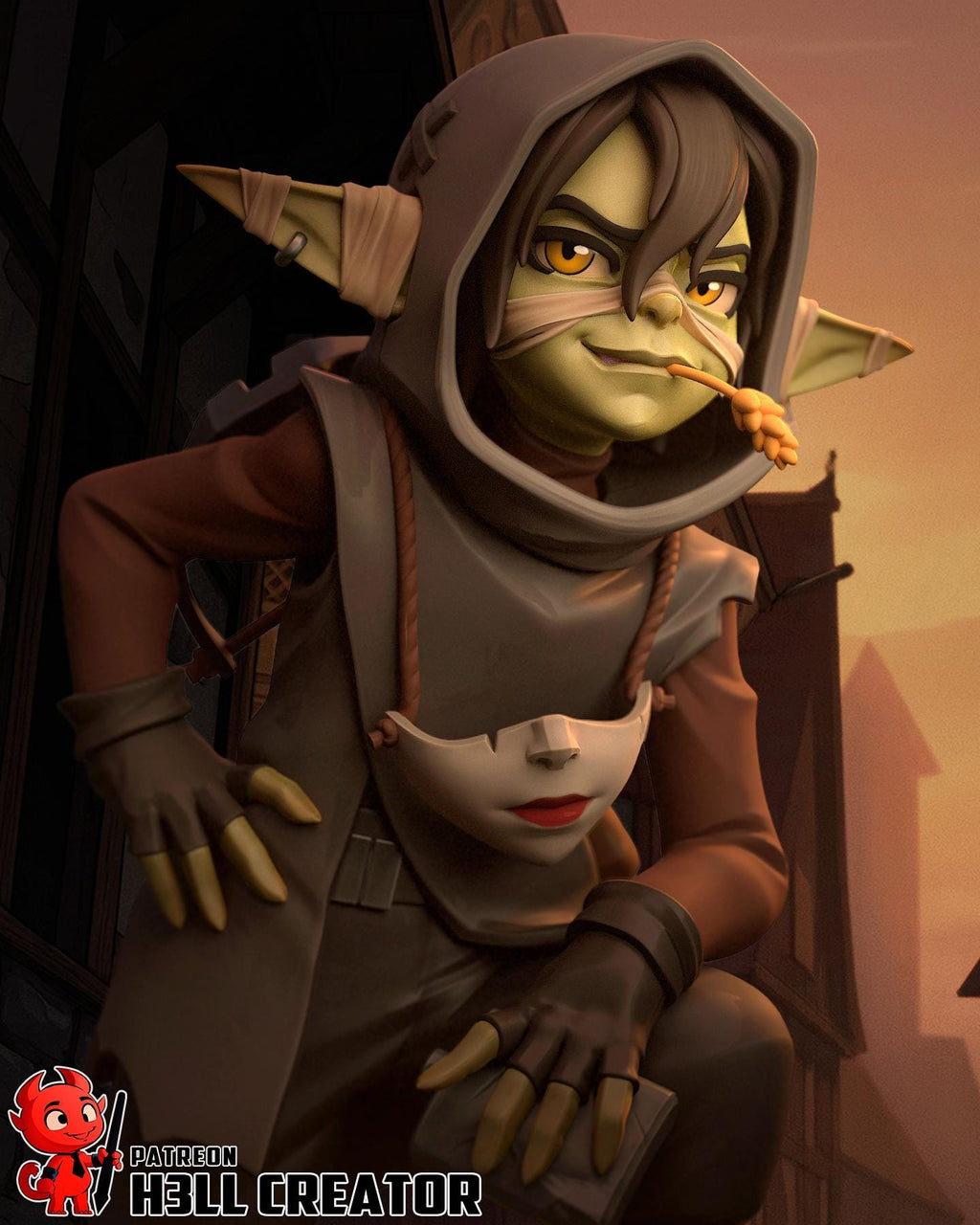 Nott Resin Statue, Hand Painted Collectible Figure, 117 mm (4.6 in)