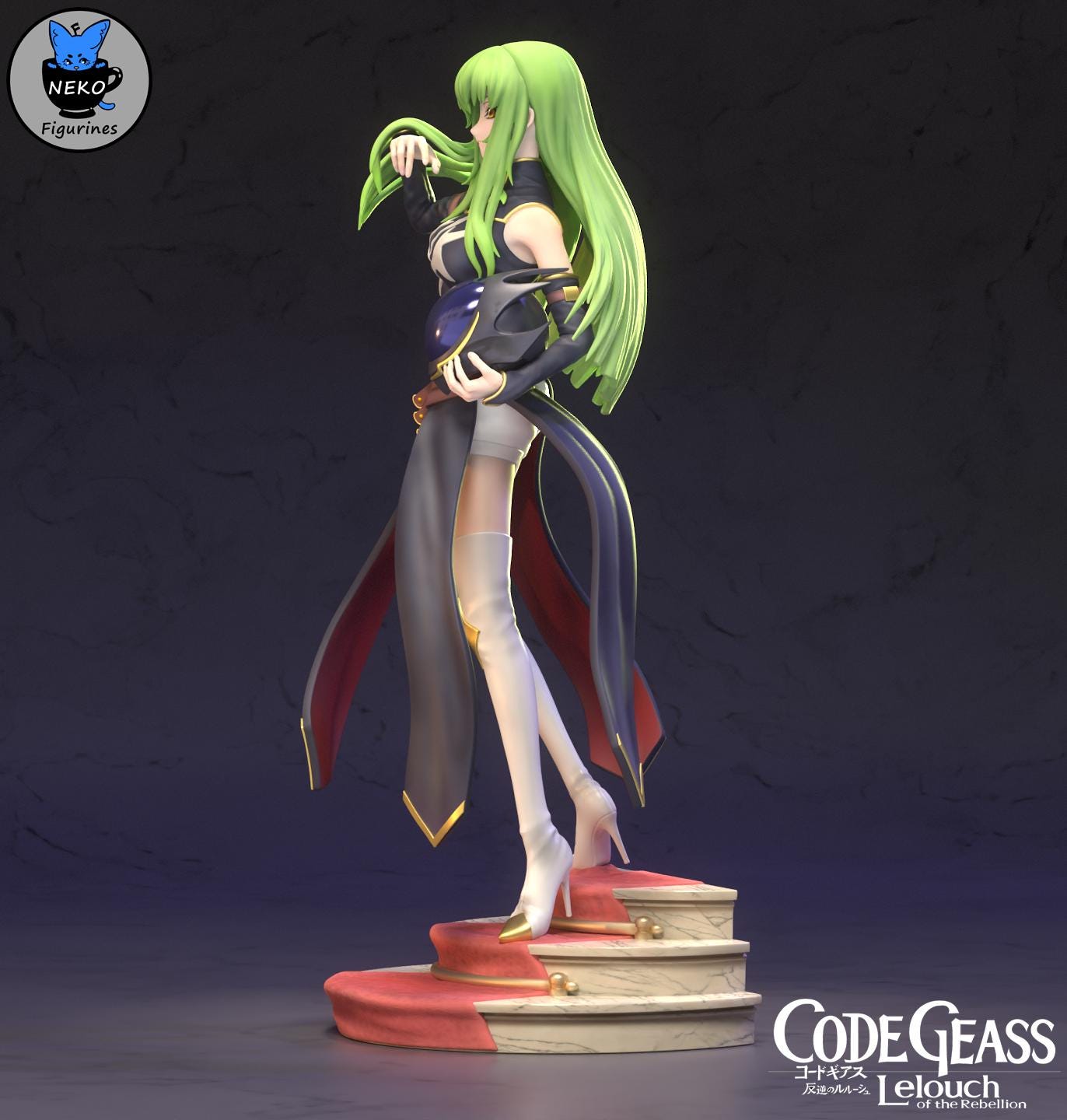 C.C. resin statue, Hand Painted Collectible Figure, 20.1 cm (7.9 in)
