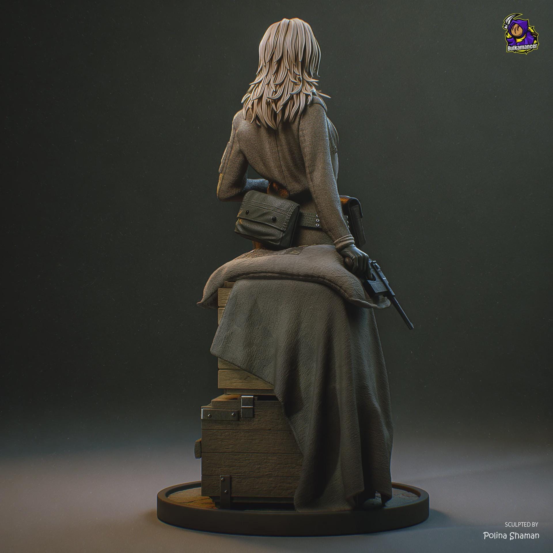 EVA Metal Gear Solid Figure, Resin Statue, Hand Painted, 22.7 cm (8.94 in)