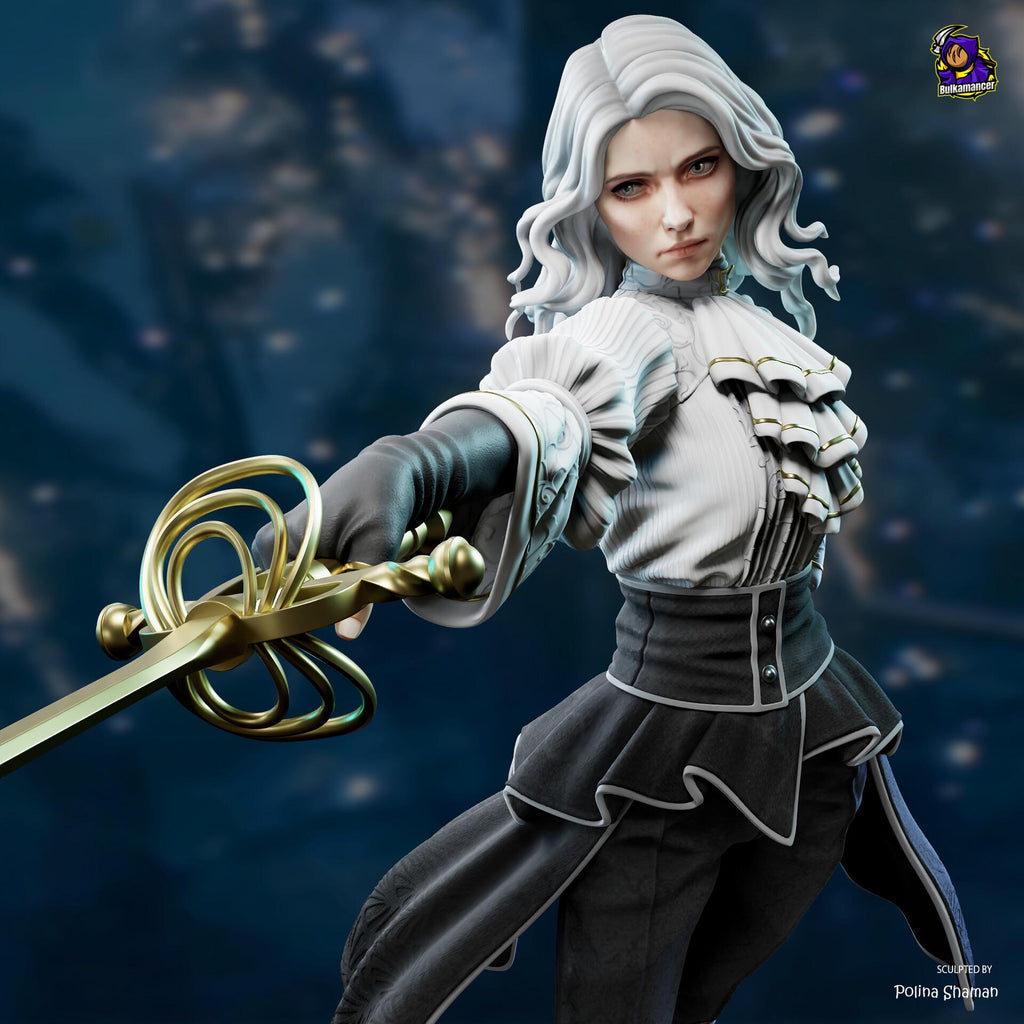 Maelle resin figure, Clair Obscur Expedition 33, Hand Painted Statue