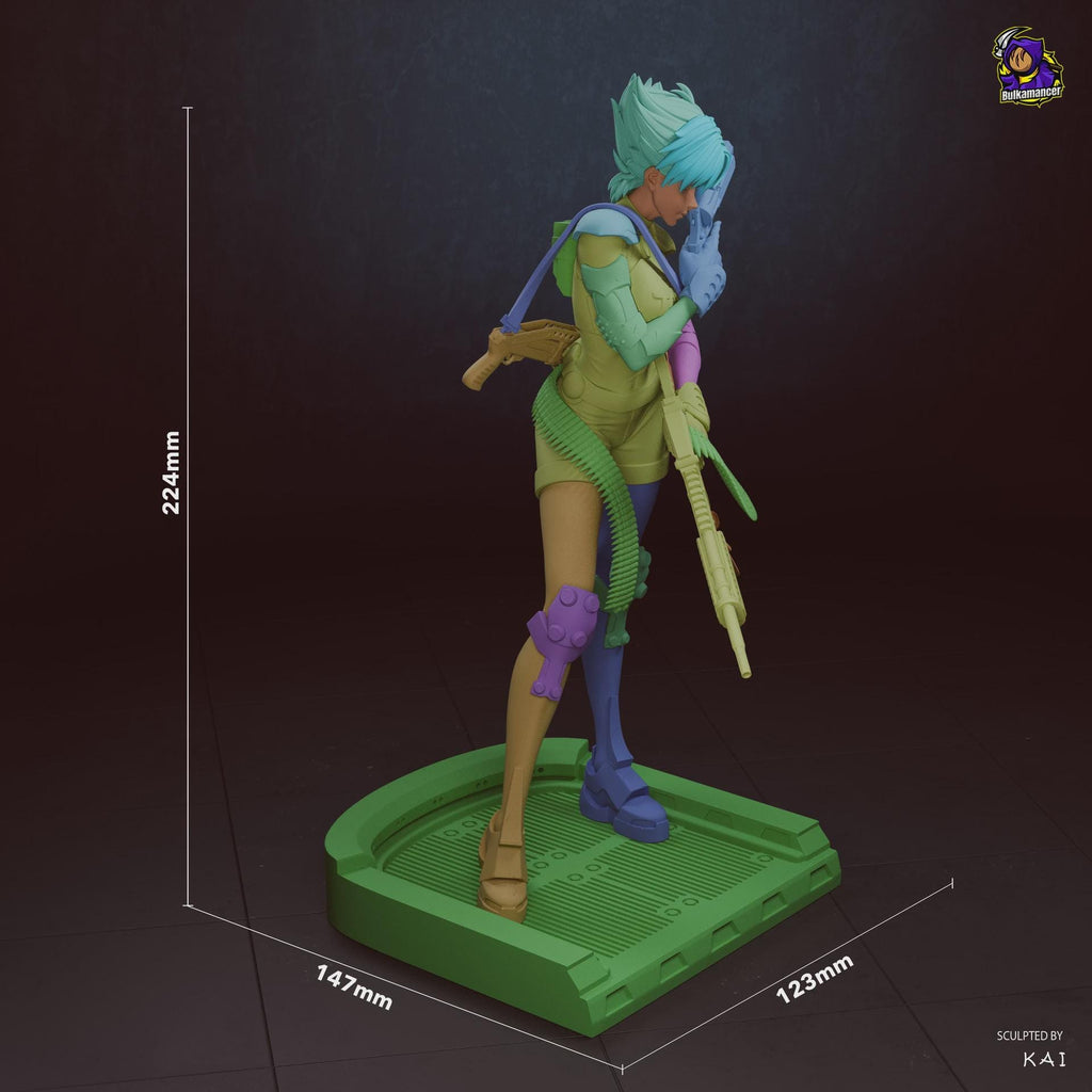 Konoko Oni resin figure, Hand Painted Resin Statue, 22.4 cm (8.8 in)