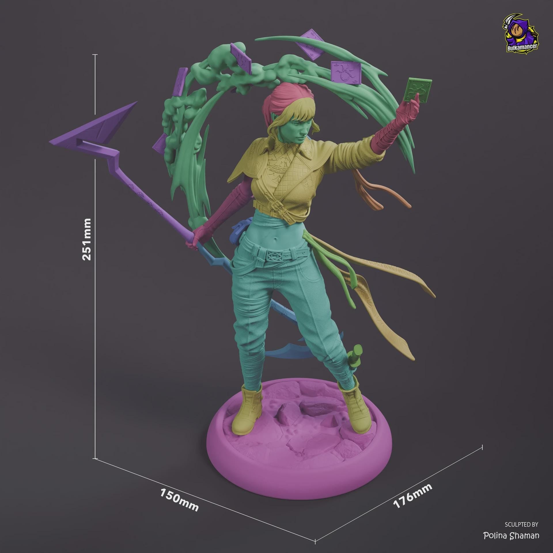Sciel Resin Figure, Hand Painted Collectible Figure, 25.1 cm (9.88 in)