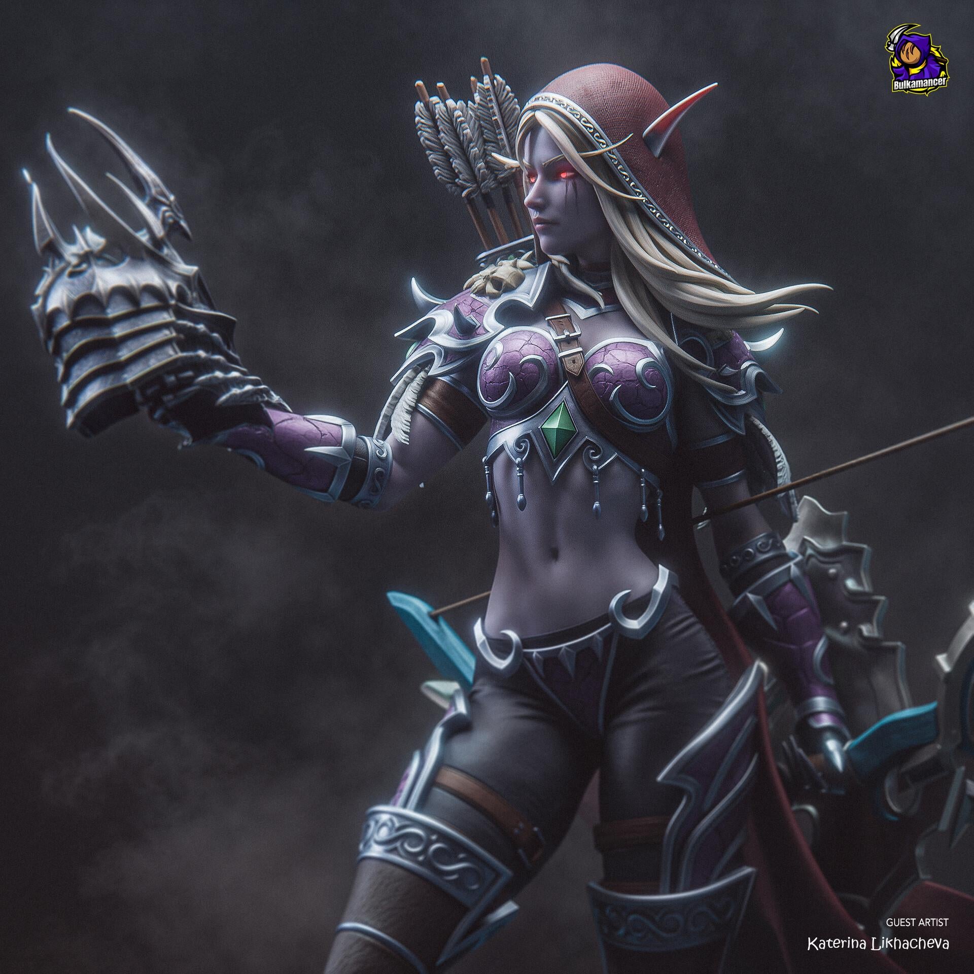 Sylvanas Windrunner Figure, Resin Statue, Hand Painted, 27.3 cm (10.75 in)