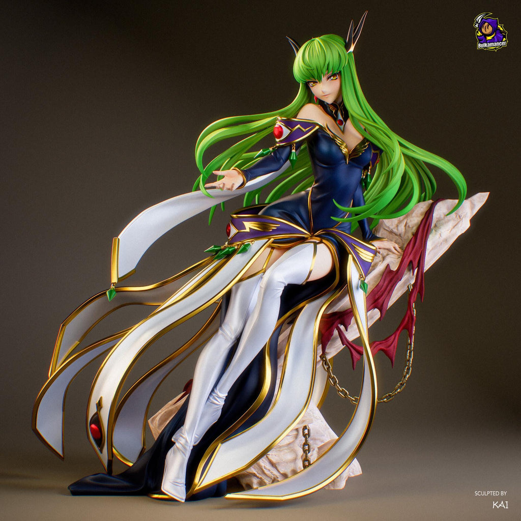 C.C. Code Geass Resin Figure, Hand Painted Collectible Statue, 25.4 cm (10.0 in)