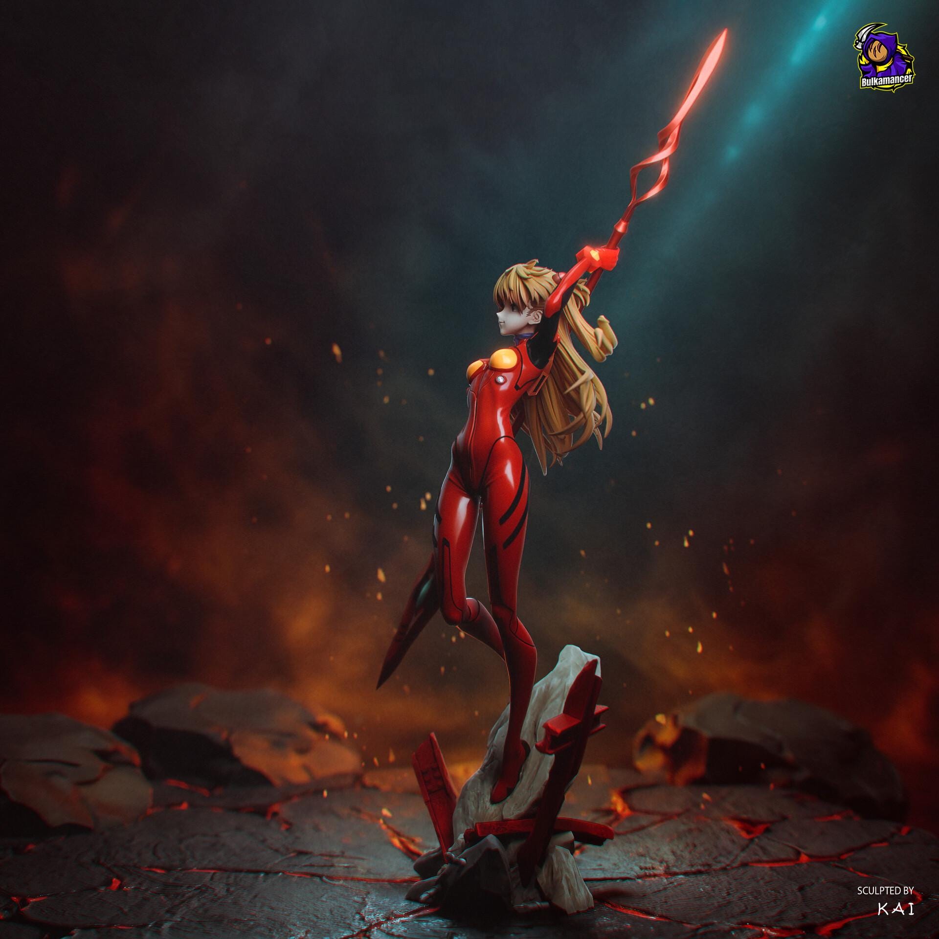Asuka Resin Statue, Hand Painted Figure, 30 cm (11.8 in)
