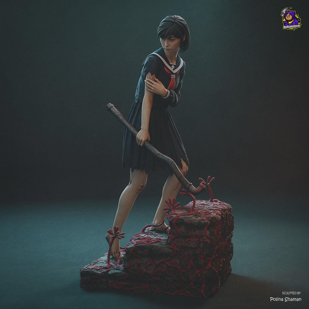 Hinako resin figure, Hand Painted Collectible Statue, Display Art