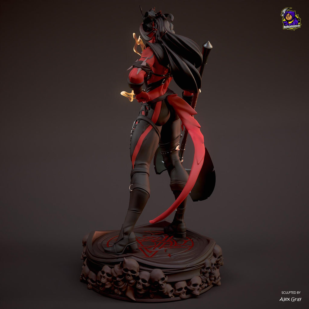 Karlach resin figure, Hand Painted Collectible Statue, 28.9 cm (11.38 in)