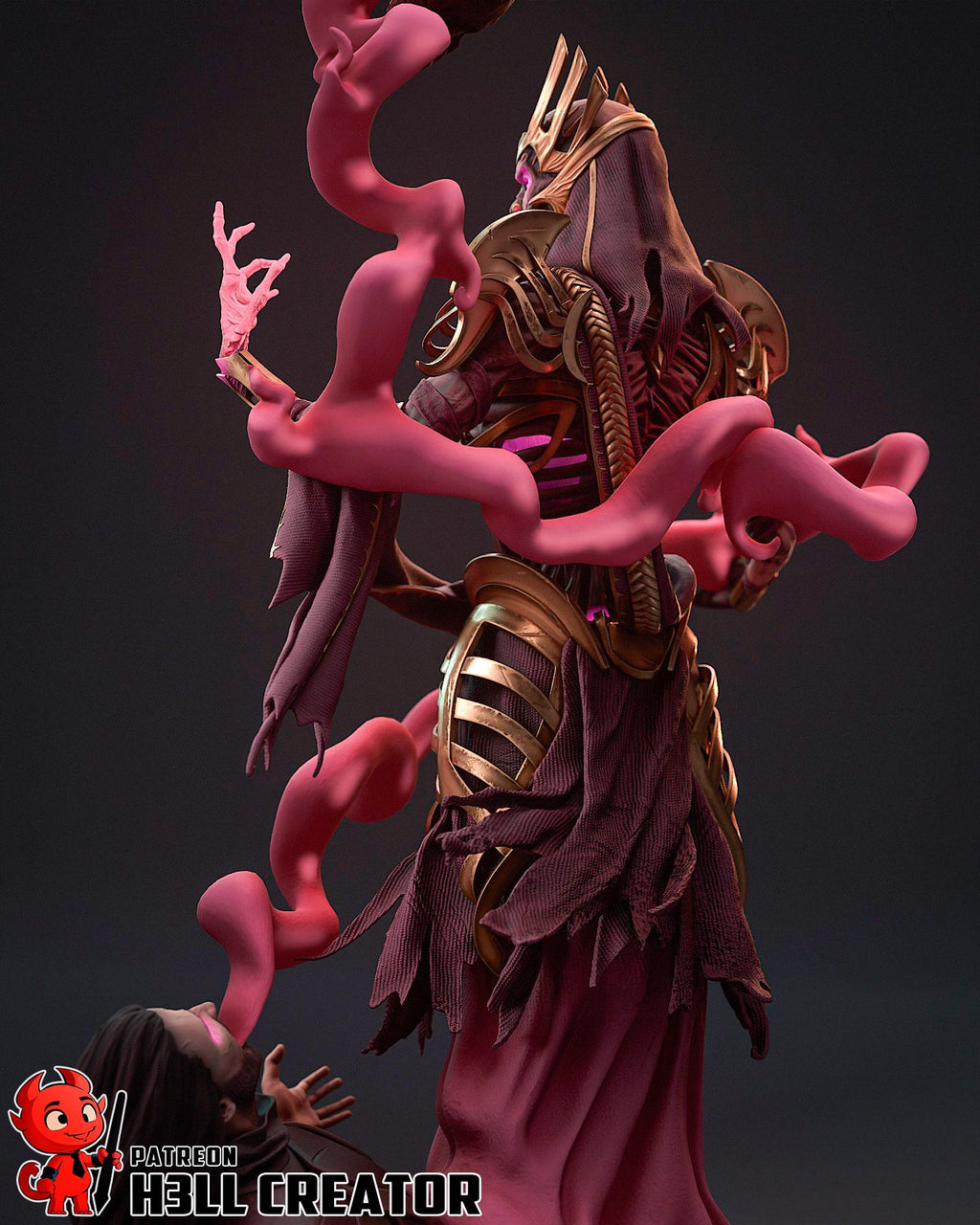 Vecna resin statue, Hand Painted Collectible Figure, 199 mm (7.8 in)