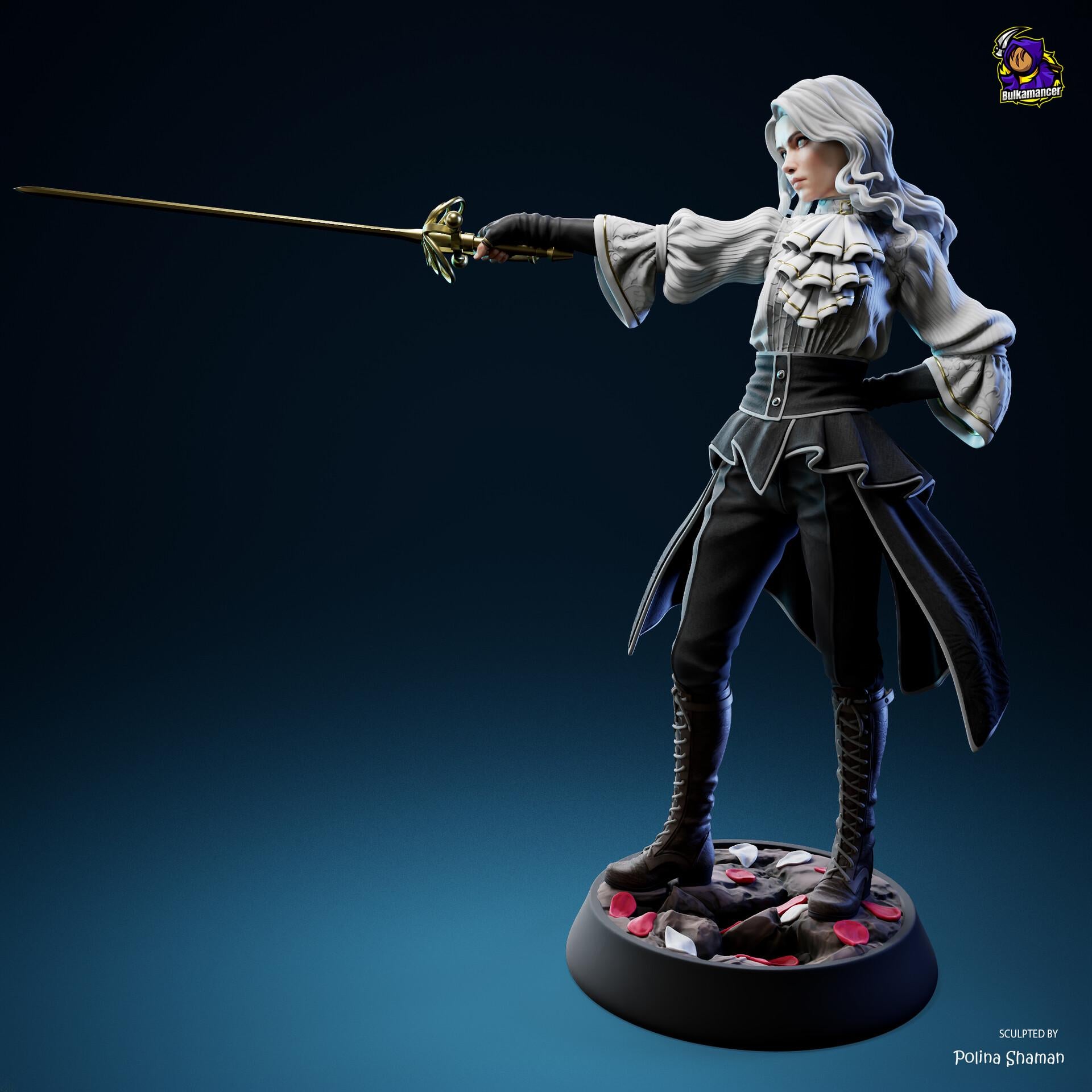 Maelle resin figure, Clair Obscur Expedition 33, Hand Painted Statue