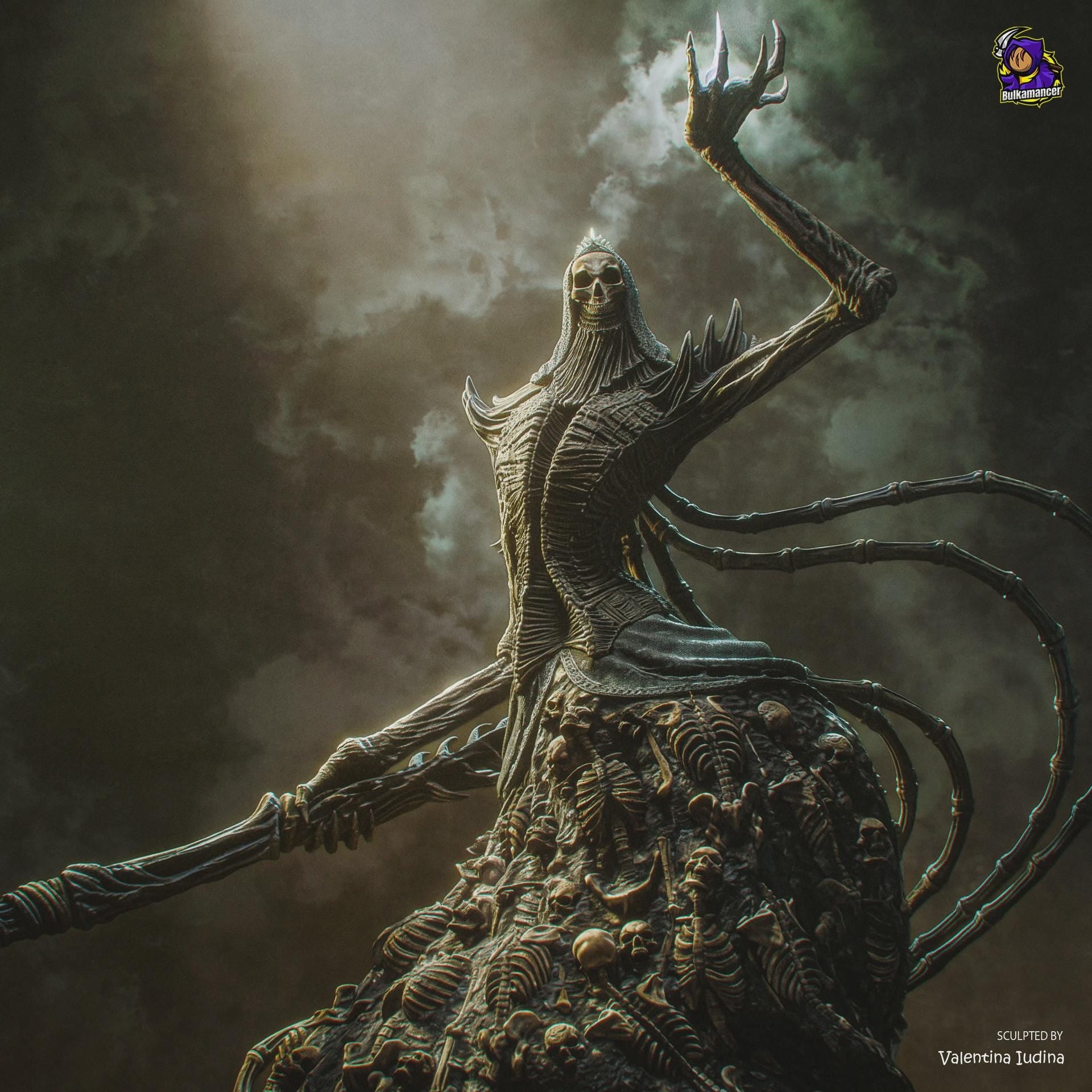 Nashandra Resin Figure, Dark Souls II, Hand Painted Collectible