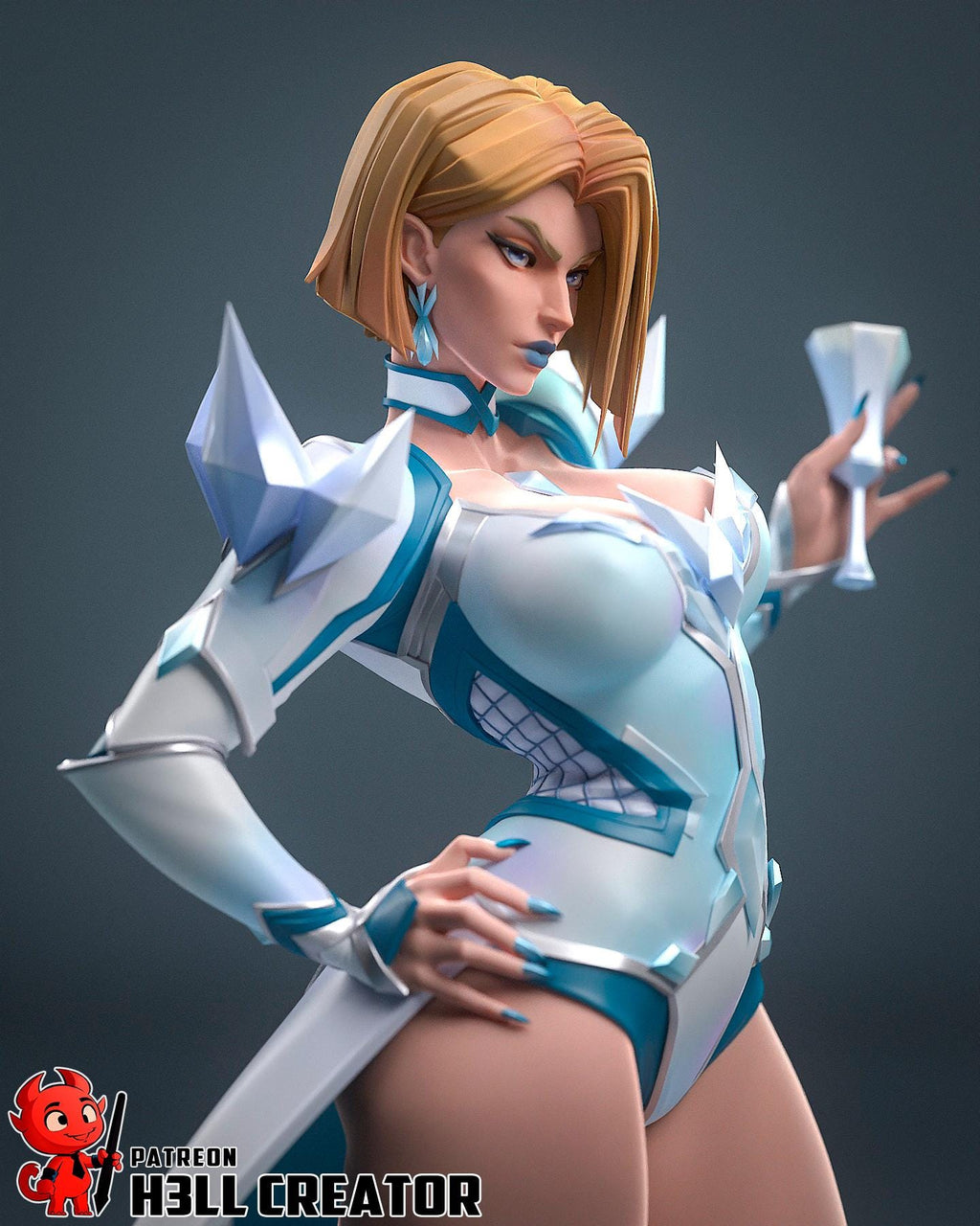 Emma Frost Statue, Resin Statue, Hand Painted Figure, 183 mm (7.2 in)
