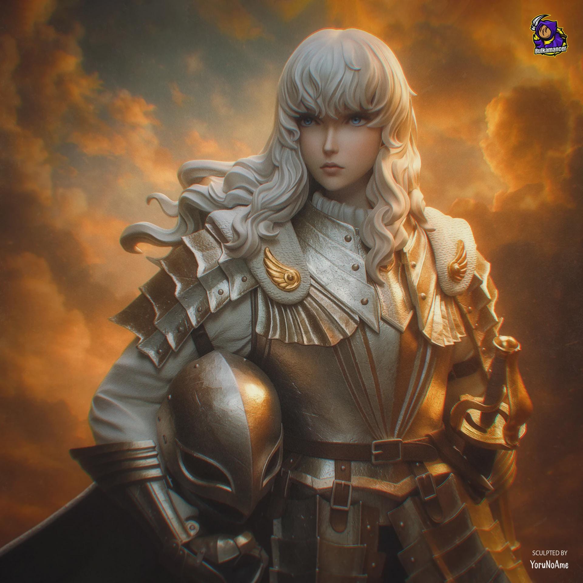 Griffith Berserk figure, Resin Statue, Hand Painted, 24.3 cm (9.57 in)