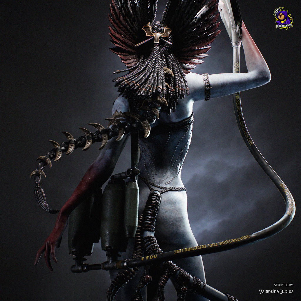 Varang Resin Figure, Hand Painted Collectible Statue, 34.1 cm (341 mm)