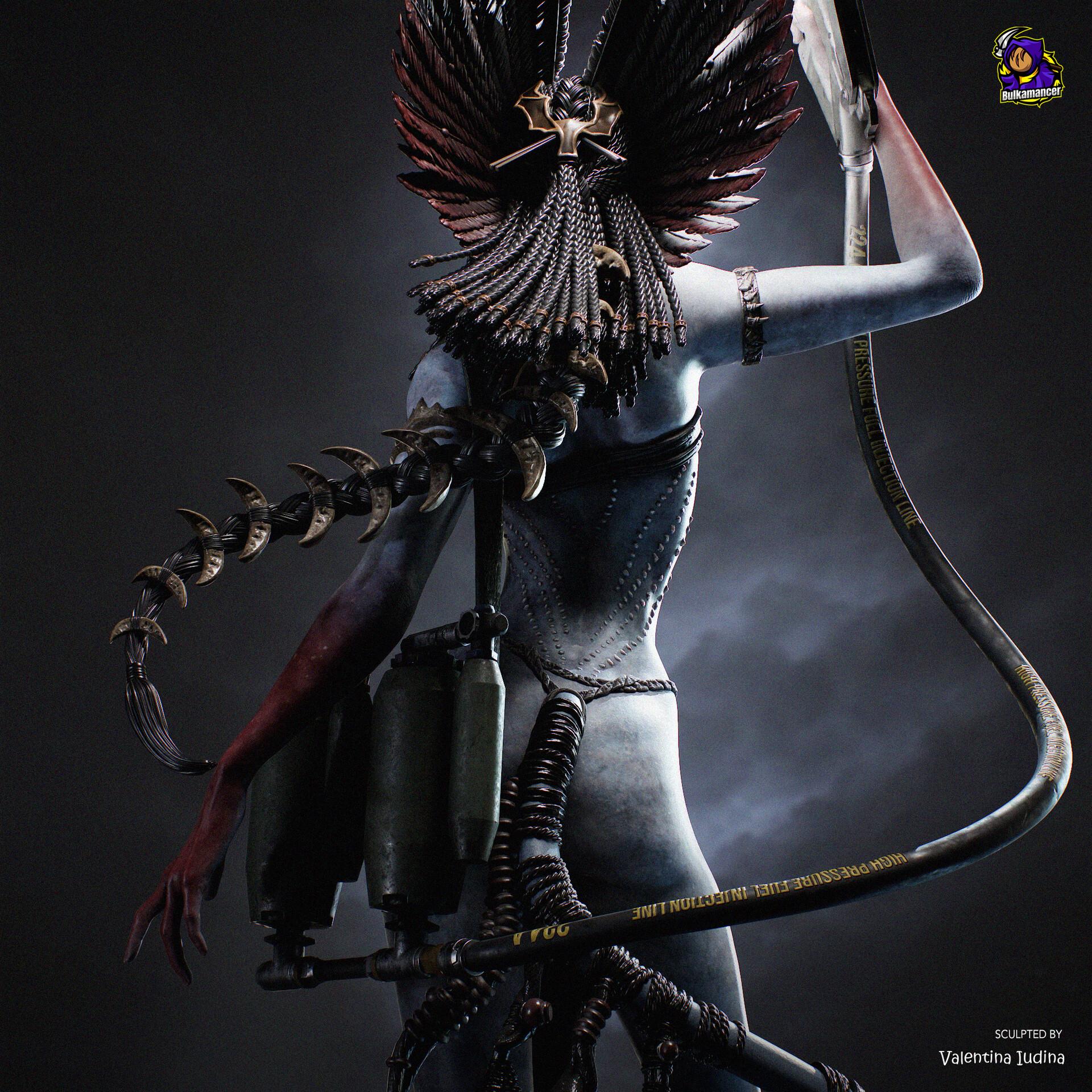 Varang Resin Figure, Hand Painted Collectible Statue, 34.1 cm (341 mm)