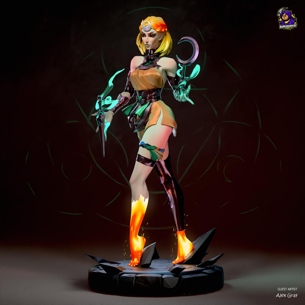 Melinoe resin figure, Hand Painted Resin Statue, 22 cm (8.66 in)