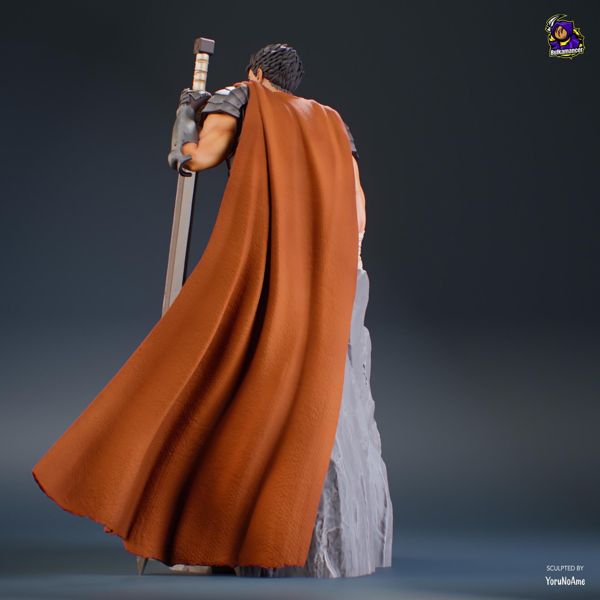 Guts Berserk Figure, Resin Statue, Hand Painted Collectible, 26.3 cm (10.35 in)