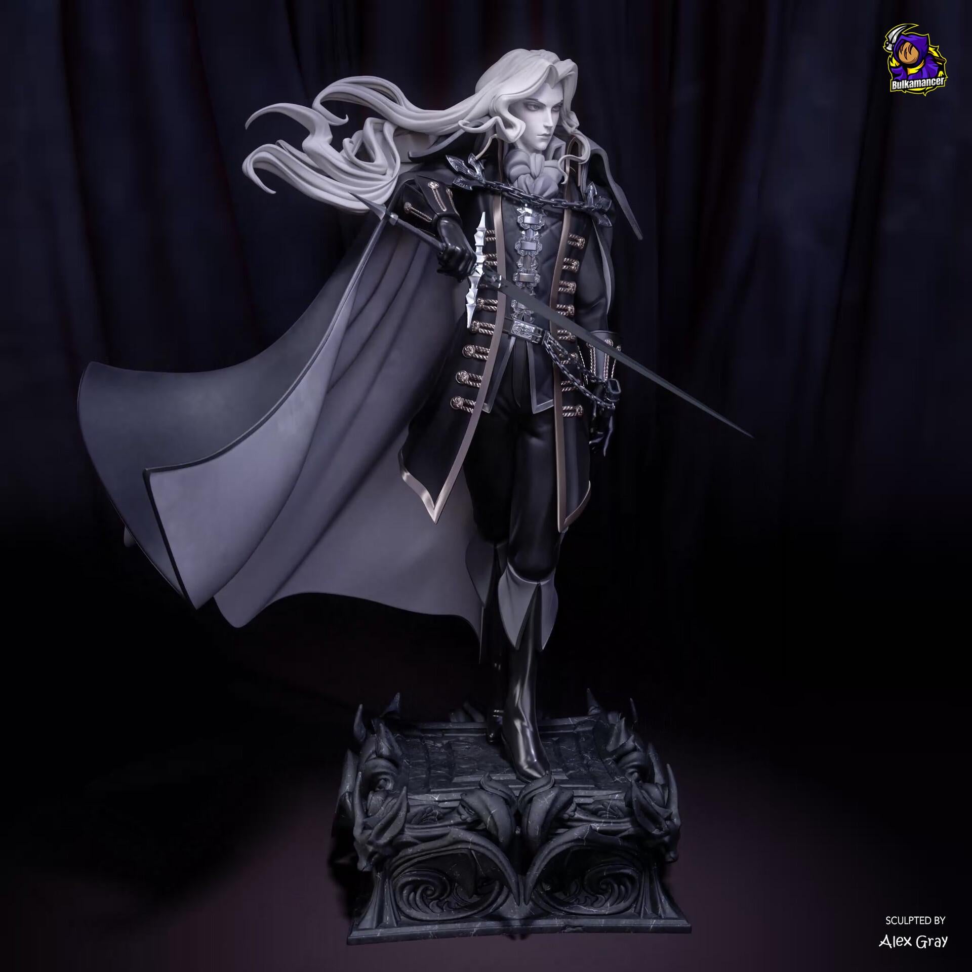 Alucard Resin Figure, Hand Painted Castlevania Resin Statue